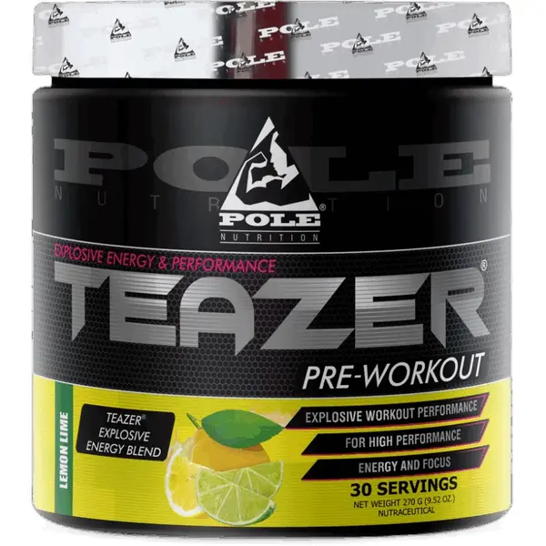 Teazer Pre-Workout, lămâie și lime, 270 g, Pole Nutrition