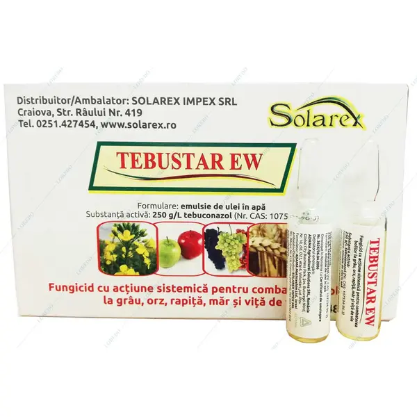 Tebustar EW 5 ml, fungicid sistemic, Nufarm, grau, orz (fainare, septorioza, ruginam patarea bruna), pomi fructiferi (fainare, monilioza), tomate (alternarioza), vita de vie (fainare) - Default Title