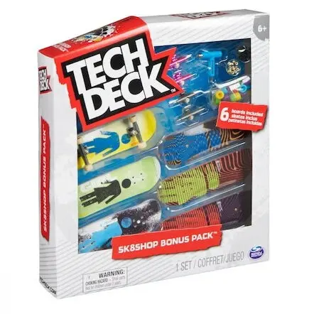 Tech Deck Set 6 mini placi skateboard, Tech Deck, Bonus Pack, Girl