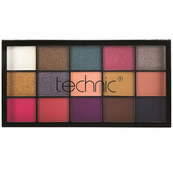 Technic Pressed Pigment 15 Color Eyeshadow Palette 30g - Vacay