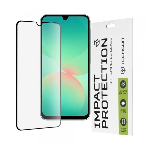 techsuit Folie de protectie Ecran Techsuit pentru Samsung Galaxy A26 A266, Sticla Securizata, Full Glue, 111D, Neagra