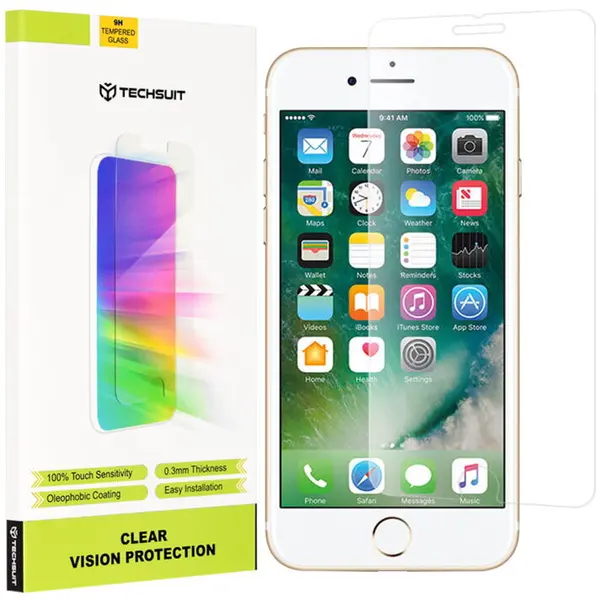 techsuit Folie sticla iPhone 7 Techsuit Clear Vision Glass, transparenta