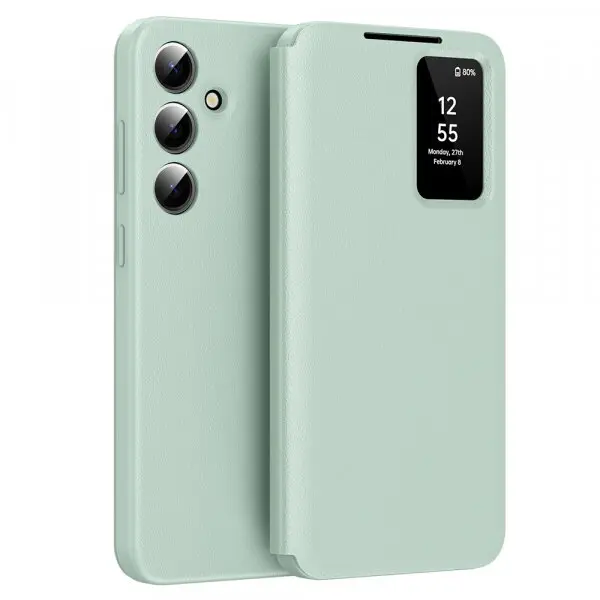 techsuit Husa pentru Samsung Galaxy A56 A566, Techsuit, SmartView, Verde