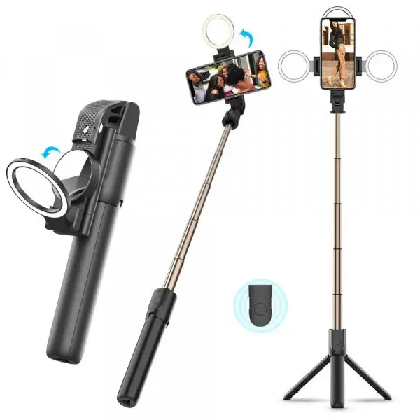 techsuit Selfie Stick Bluetooth Techsuit K13, Universal, Negru
