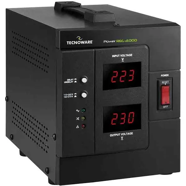 TECNOWARE Stabilizator Tensiune TECNOWARE FSTELPRE2000M, 2000VA, Monofazat, 2 Prize Schuko