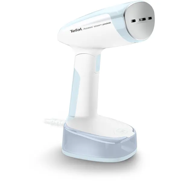 Tefal Aparat de calcat vertical cu abur Tefal Access Steam Pocket DT3041E1, 1300 W, abur variabil 0-20 g/min, oprire automata, incalzire in 15 secunde, greutate redusa, pliabil, Albastru-Alb