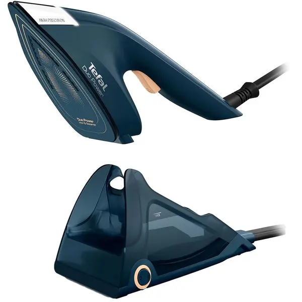 Tefal Aparat de calcat vertical cu abur TEFAL Duo Power JF4032E0, 1700 W, 180g/min, 400ml, Albastru