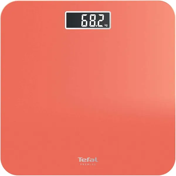Tefal Cantar de baie TEFAL Premiss PP1803V0, capacitate 160 kg, pornire/oprire automata, platforma sticla securizata, portocaliu