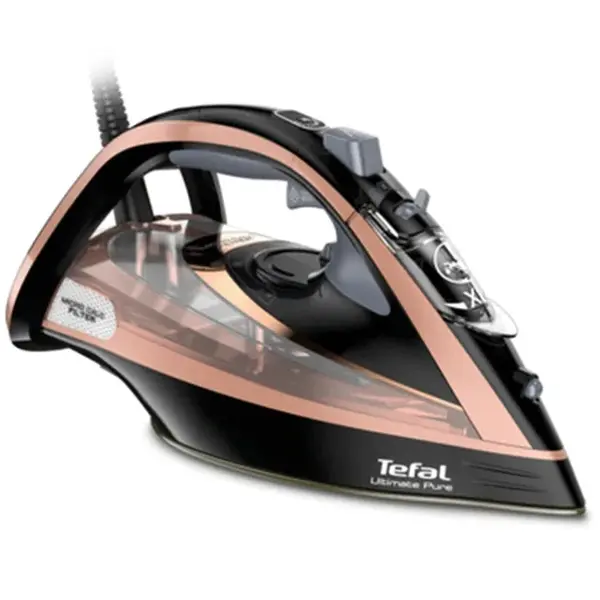 Tefal Fier de calcat cu Aburi Tefal FV9845E0, 260g/min, 3200W, Rose/Gold