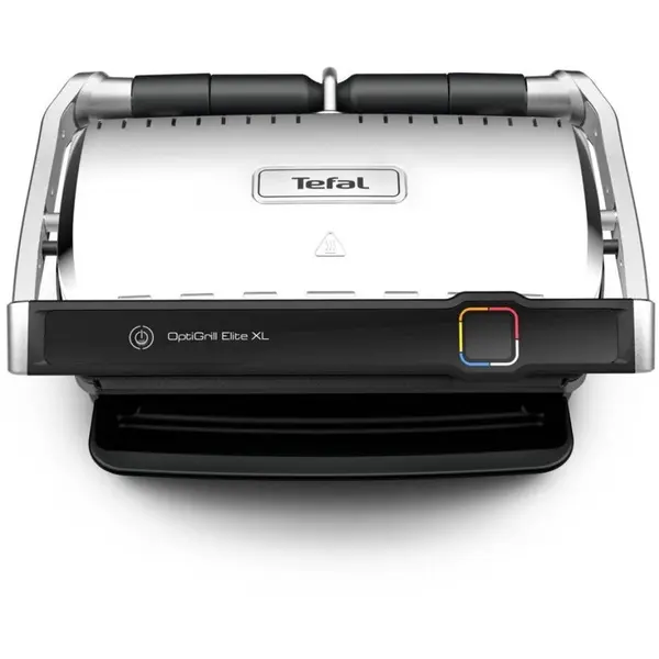 Tefal Gratar electric Tefal OptiGrill Elite XL, 2200W, 16 programe, indicator gatire, senzor automat, placi detasabile, Argintiu