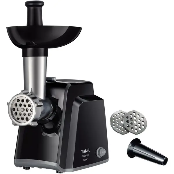 Tefal Masina De Tocat Carne Tefal Classic Ne105838, 1400 W, 1.7 Kg/Min, Functie Reverse, 2 Site De Tocat