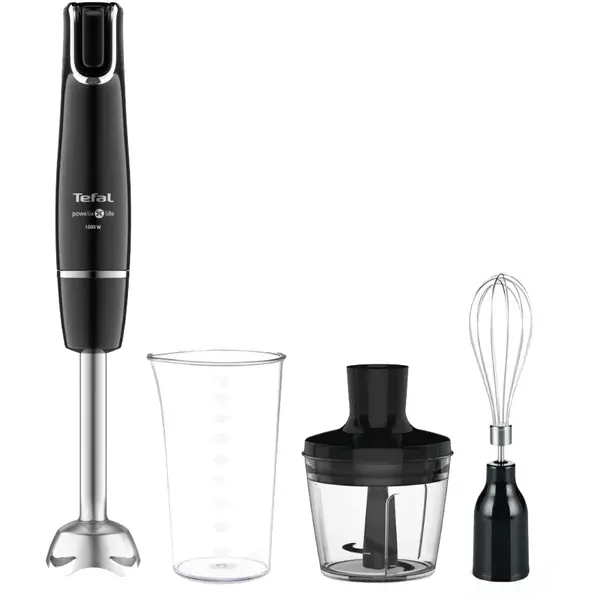 Tefal Mixer vertical Tefal InfinyForce 3 in 1 HB943838, 1000W, tocator 500ml, pahar 800ml, tel, controlul treptelor de viteza