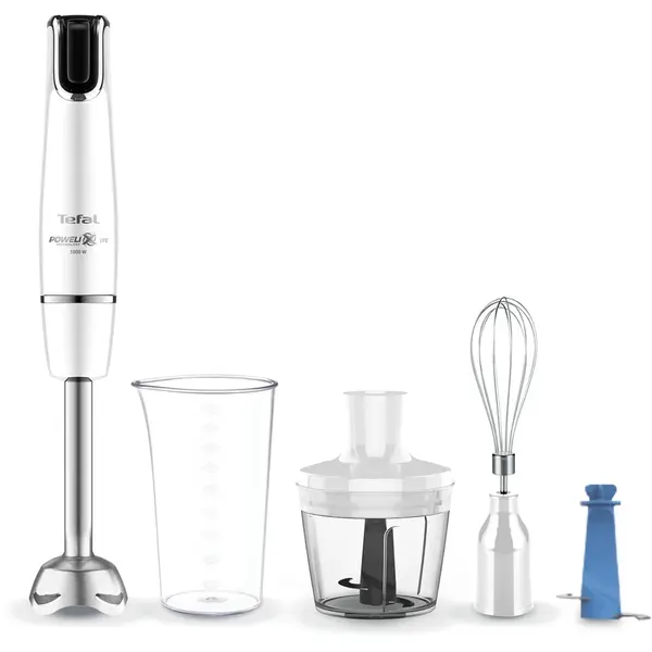 Tefal Mixer vertical Tefal InfinyForce HB944138, 1000W, tehnologie Powelix, accesoriu zdrobire, tocator, tel, recipient 800ml, alb