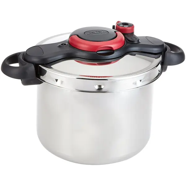 Tefal Oala sub presiune Tefal Clipso Minut Easy, 6 L, rosu-negru