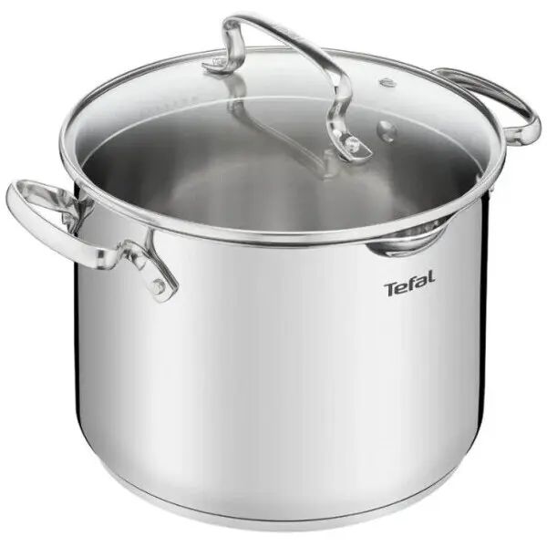 Tefal Oala Tefal G7197955 Duetto + capac, 6.1L, 22cm, Inox