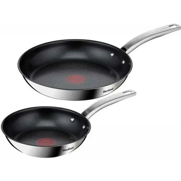 Tefal Set 2 tigai Tefal INTUITION, 20/26 cm, Inductie, Inox
