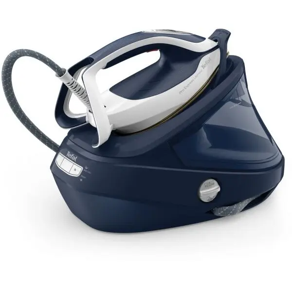 Tefal Statie de calcat cu boiler de inalta presiune Tefal Pro Express Ultimate GV9720E0, 3000W, 8 bari, jet de abur 590 g/min, talpa Durilium Airglide Autoclean, rezervor 1.2L, umplere continua, 3 setari de temperatura, Albastru