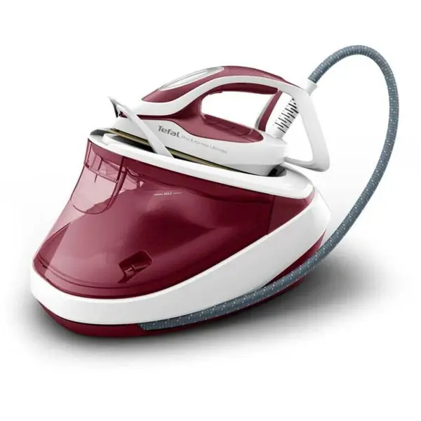Tefal Statie de Calcat TEFAL Pro Express Ultimate GV9711E0, 3000W, 590g/min, 1200ml, talpa Durilium, Visiniu-Alb