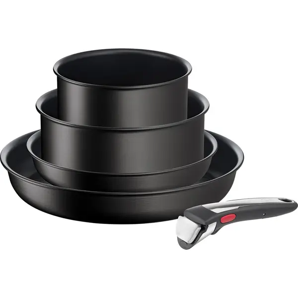 Tefal Tefal L3959543 Set de vase Ingenio Unlimited On, 5 buc, Negru