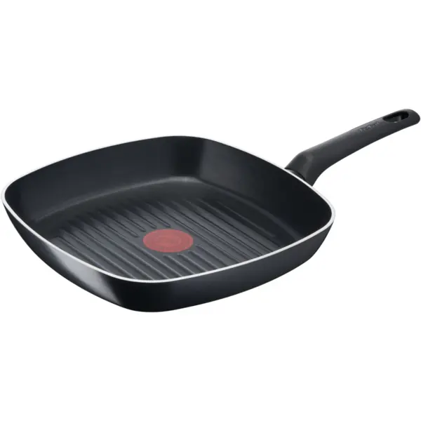 Tefal Tigaie grill Tefal Simple Cook, Thermo-Signal, invelis antiaderent din titan, 26 x 26 cm