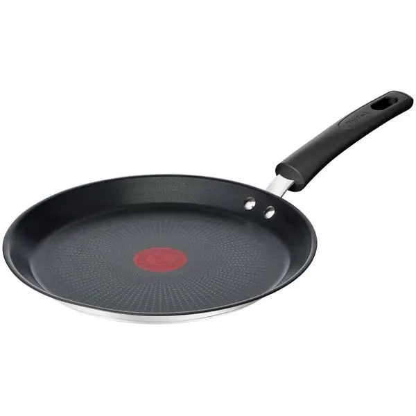 Tefal Tigaie pentru clatite Tefal Duetto+ 25 cm, Strat antiaderent, ThermoSpot, Inox