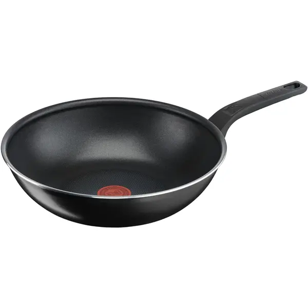 Tefal Tigaie Wok Tefal Simply Clean, Thermo-Signal, invelis antiaderent din titan, 28 cm
