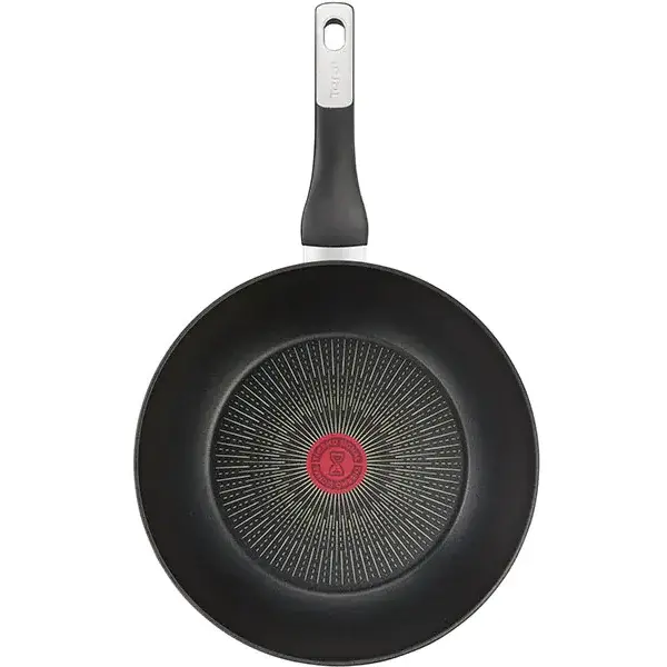 Tefal Tigaie wok TEFAL Unlimited G2551972, 28cm, aluminiu, negru