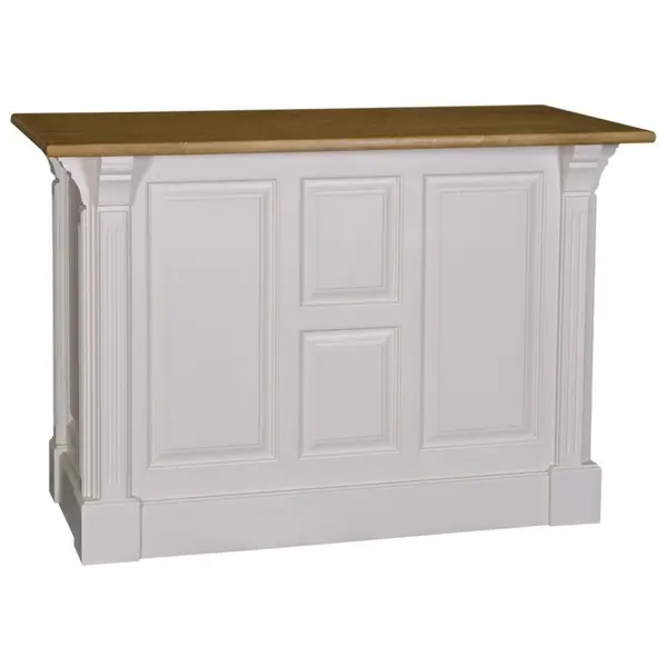 Tejghea cu 1 usa si 1 polita cu finisaj Cream/Light Walnut Waxed