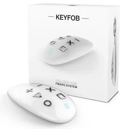 Telecomanda breloc Fibaro KeyFob FGKF-601, Z-Wave Plus (Alb)