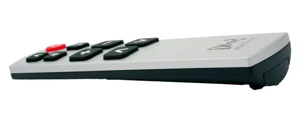 Telecomandă SEKI MEDIUM negru / argintiu pentru seniori - universal - butoane mari