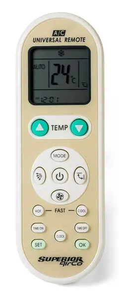 Telecomanda Superior AirCo pentru aere conditionate, universal (Alb/Bej)