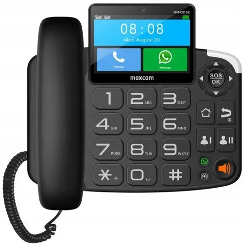 Telefon fix Maxcom MM 42D SE 4G, VoLTE, VoWiFi, 3.8inch (Negru)