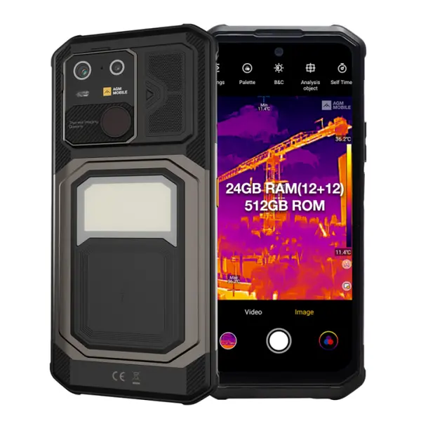 Telefon Mobil AGM G3 Pro, Negru, 5G LTE, Camera termica, Ecran 6.72 FHD+ 120Hz, 24GB RAM (12GB + 12GB extensibil), 512GB ROM, Android 15, Baterie 10000mAh, Dual SIM