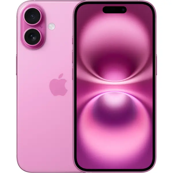 Telefon mobil Apple iPhone 16, 128 GB, 5G, Pink