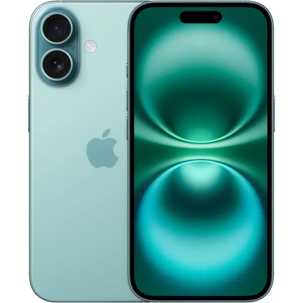 Telefon mobil Apple iPhone 16, 128 GB, 5G, Teal