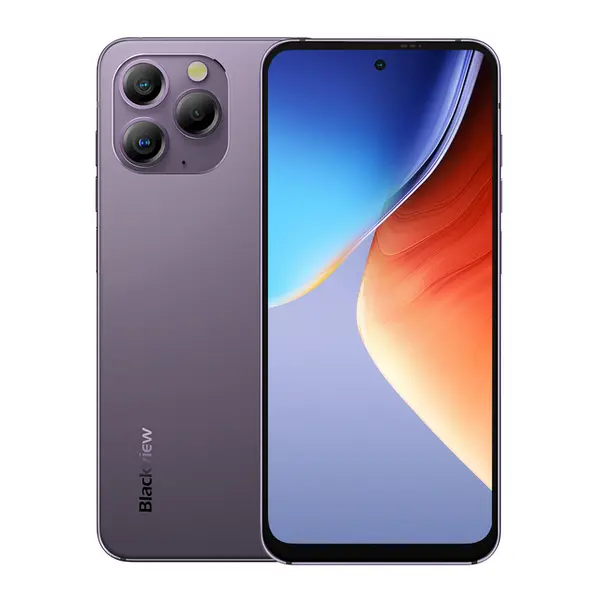 Telefon mobil Blackview A96, Provence Purple, 4G, display 6.5 120Hz 2.4K, 16GB RAM (8GB + 8GB extensibili), 256GB ROM, Android 13, Helio G99, 4380mAh, Dual SIM