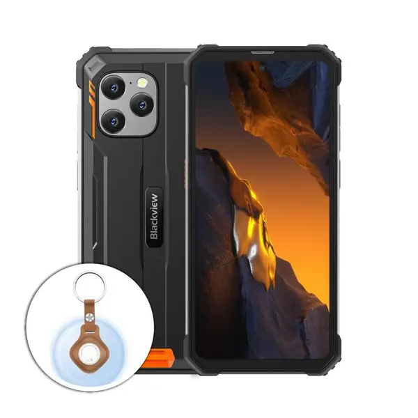 Telefon mobil Blackview BV8900 Pro Orange, 4G, 6.5'' FHD 2.4K, 64MP, 16GB RAM (8GB + 8GB), 256GB ROM, Android 13, Helio P90, Localizare UWB, 10000mAh, NFC, Dual SIM