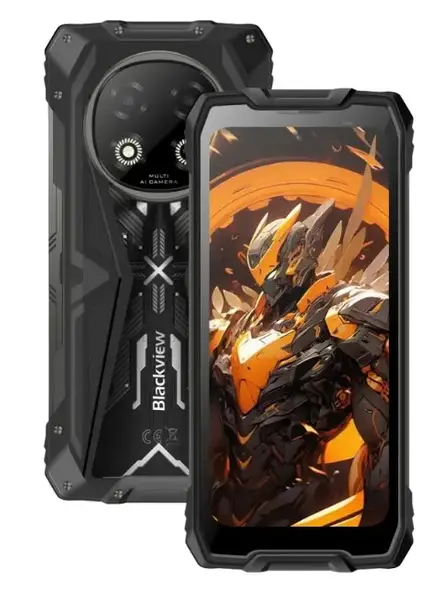 Telefon mobil Blackview ROCK 2, Ecran IPS 6.67inch, Procesor UNISOC T8100 Octa-Core, 12GB RAM, 256GB Flash, Camera 16 MP, Wi-Fi, Android, 5G, Dual SIM (Negru)