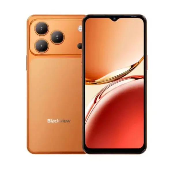 Telefon Mobil Blackview Wave 7C, Portocaliu, 4G LTE, Ecran 6.56 , 16GB RAM (4GB + 12GB extensibili), 64GB, Camera 32MP, Android 16, 5000mAh, Dual SIM