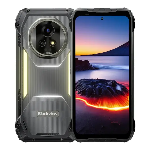 Telefon mobil Blackview Xplore 2 Proiector, Negru, 5G, 6.73 AMOLED, 48GB RAM(16GB+32GB Extensibili), 1TB ROM, 50MP, DokeOS 4.2, Dimensity 8300, eSIM, Telecomanda Infrarosu, 20000mAh, 120W, Dual SIM