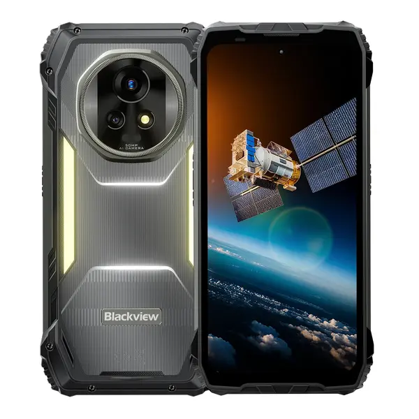 Telefon Mobil Blackview XPLORE 2 Satellite, Negru, 5G, 6.73 AMOLED, 36GB RAM(12GB+24GB extensibili), 256GB ROM, 50MP, DokeOS 4.2, Dimensity8300, Mesagerie prin Satelit, eSIM, 20000mAh, 120W, Dual SIM