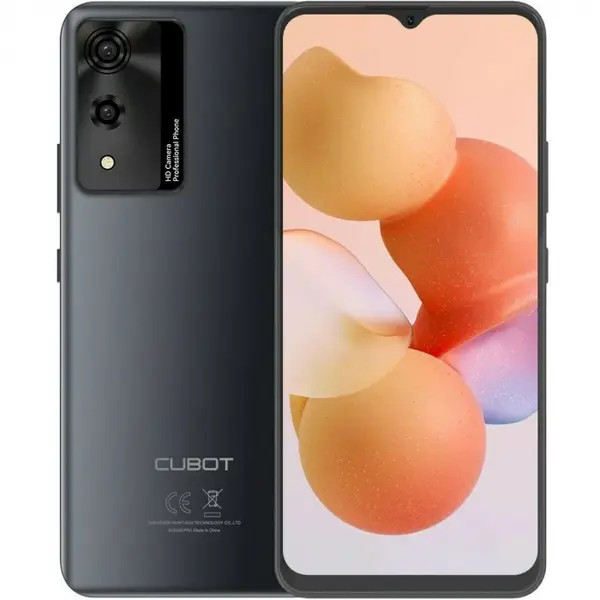 Telefon mobil Cubot A10, Negru, 4G, 6.56 HD+ 90Hz, 12GB RAM (4GB + 8GB extensibili), 128GB ROM, Android 14, SC T606 Octa-Core, 48MP+16MP, NFC, OTG, Face ID, baterie de 5100mAh, Dual SIM