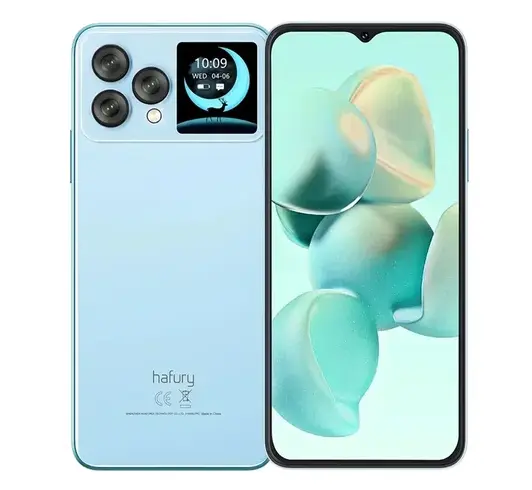 Telefon mobil Cubot Hafury V1, Blue, 4G, 6.583 FHD+, 16GB RAM(8GB+ 8GB extensibil), 256GB ROM, Android 13, MT8788V WA, Octa-Core, 64MP+32MP, NFC, OTG, Amprenta, 4350mAh, Dual SIM