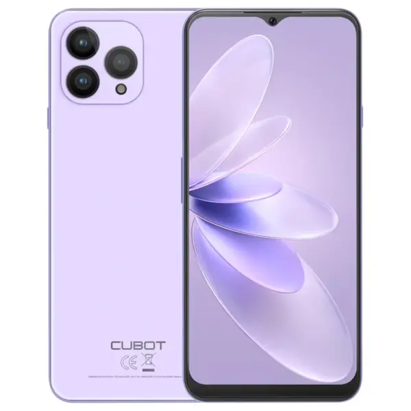 Telefon mobil Cubot P80, Violet, 4G, 6.5 FHD+, 16GB RAM (8GB + 8GB extensibili), 256GB ROM, 48MP+24MP, Android 13, MT8788V WA, NFC, 5200mAh, Dual SIM
