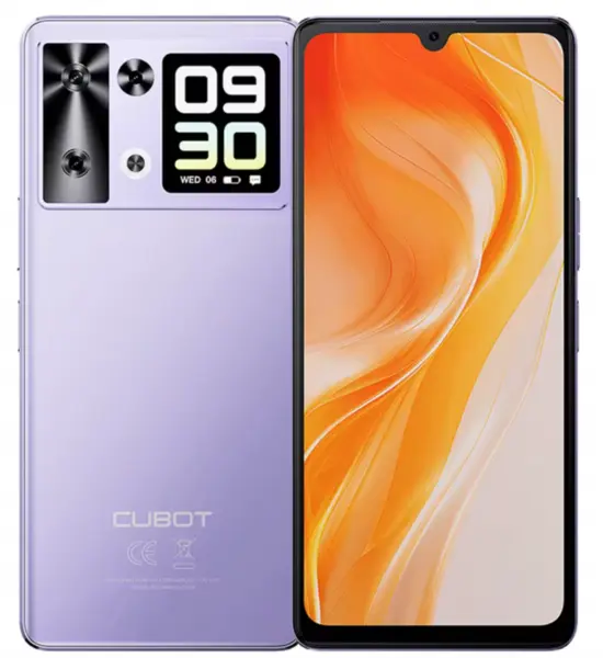 Telefon Mobil Cubot P90, Mov, 4G, 6.88 HD+ 120Hz, 24GB RAM (12GB + 12GB extensibil), 256GB ROM, Android 15, Helio G100, 64MP, Ecran secundar 1.72 , NFC, OTG, Face ID, 5100mAh, 18W, Dual SIM