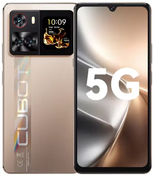 Telefon mobil Cubot X100, Auriu, 5G, 6.88 HD+ 120Hz, 16GB RAM (8GB + 8GB extensibili), 256GB ROM, Android 15, Dimensity 7025, 64MP, 1.72 Ecran spate, NFC, Face ID, 5100mAh, 33W, Dual SIM