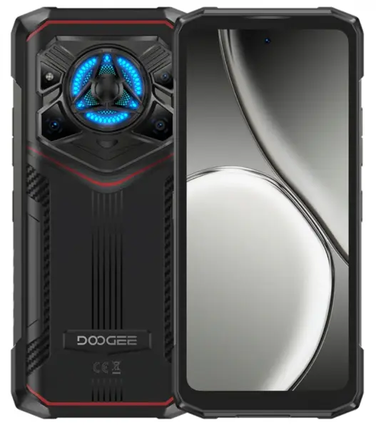 Telefon mobil Doogee Blade 20 Play Rosu, 5G, 6.6 HD+ IPS, Difuzor 125dB, 50MP+20MP Nightvision+16MP, 32GB RAM(8GB+24GB extensibili), 256GB ROM, Android 15, Dimensity 7050, 10300mAh, 33W, Dual SIM