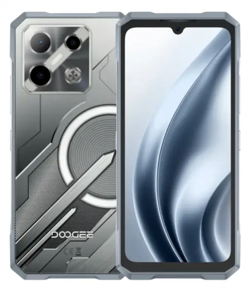 Telefon Mobil Doogee Blade GT Play LED, Argintiu, 5G, 6.72 FHD+ IPS LCD 120Hz, Camera AI 50MP, 20GB RAM (8GB+12GB extensibili), 256GB ROM, Android 14, Dimensity 7025, 5800mAh, 18W, Dual SIM