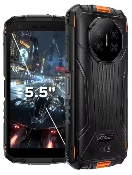 Telefon mobil Doogee Fire 3 Ultra, Portocaliu, 4G, 5.5 HD+ IPS, 24GB RAM(6GB+18GB Extensibili), 256GB ROM, 16MP, Android 15, Unisoc T7200, Night Vision, NFC, Incarcare inversa, 8350mAh, 18W, Dual SIM