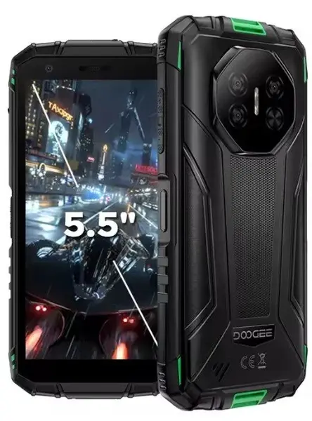 Telefon mobil Doogee Fire 3 Ultra, Verde, 4G, 5.5 HD+ IPS, 24GB RAM (6GB + 18GB Extensibili), 256GB ROM, 16MP, Android 15, Unisoc T7200, Night Vision, NFC, Incarcare inversa, 8350mAh, 18W, Dual SIM